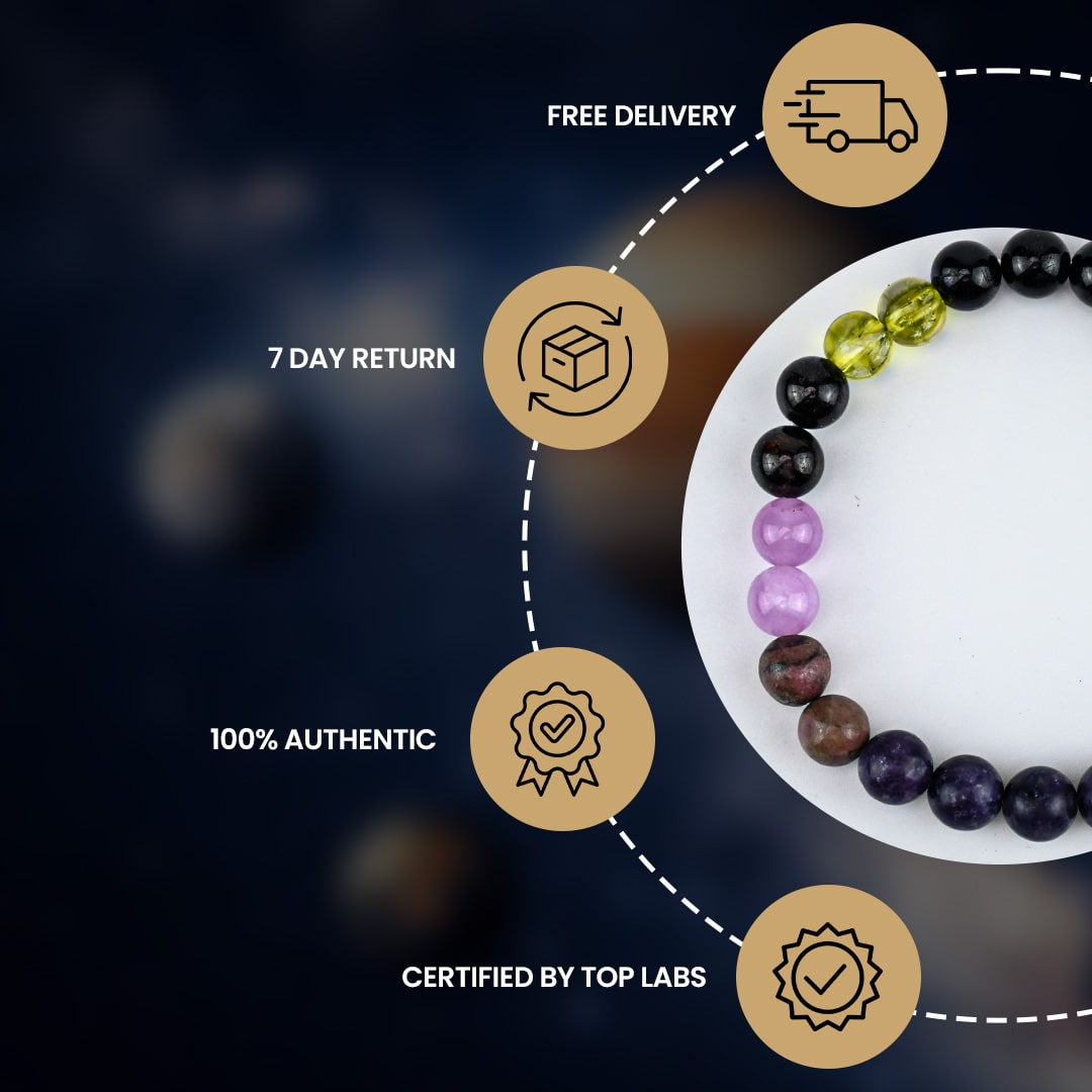 Family Fixer Bracelet showcasing authenticity, certification, and delivery details