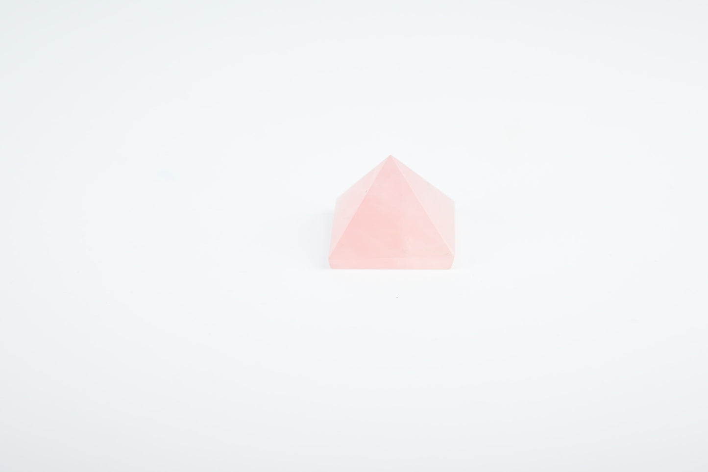 Vrishta Small Rose Quartz Stone Pyramid