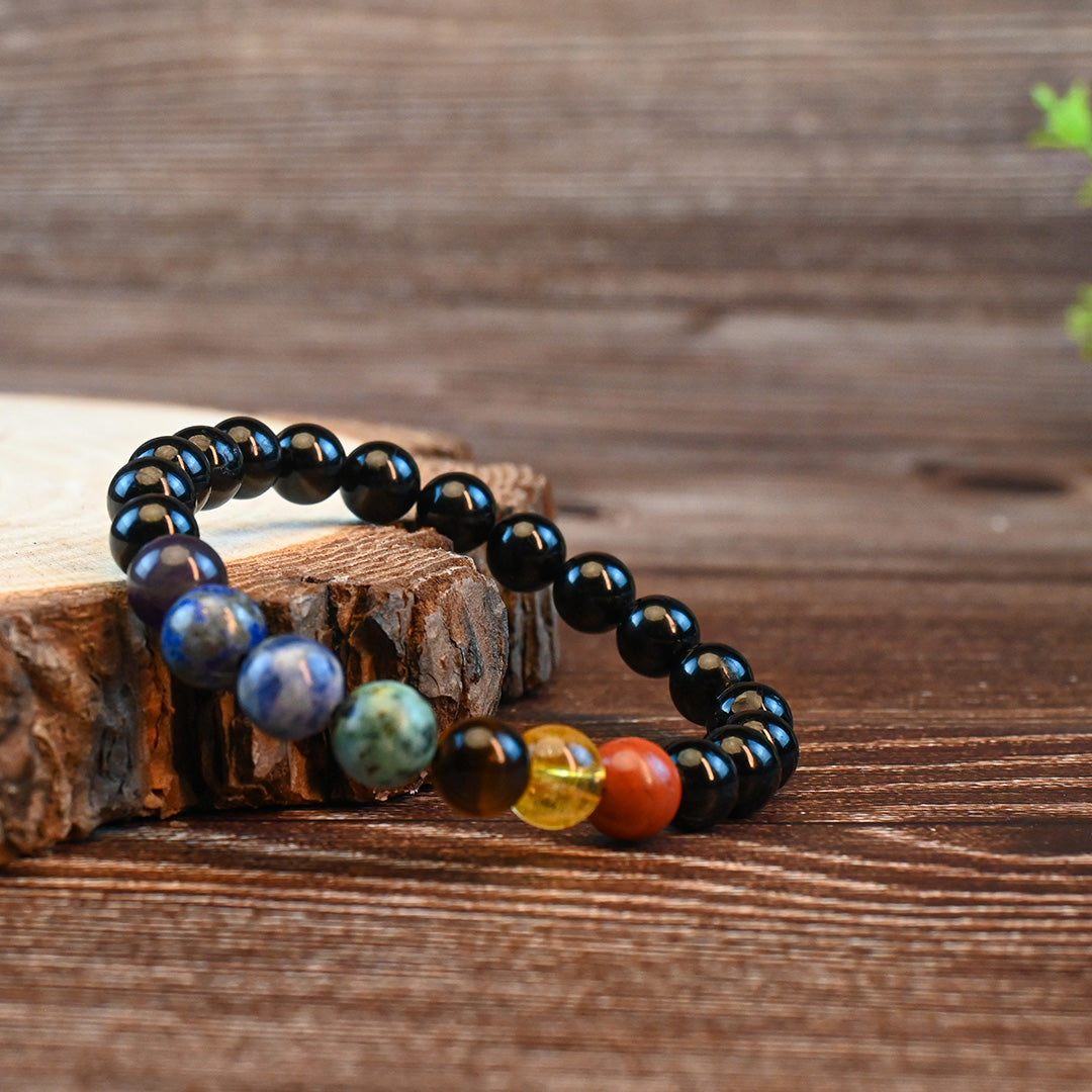 7 Chakra - Black Toumaline Bracelet