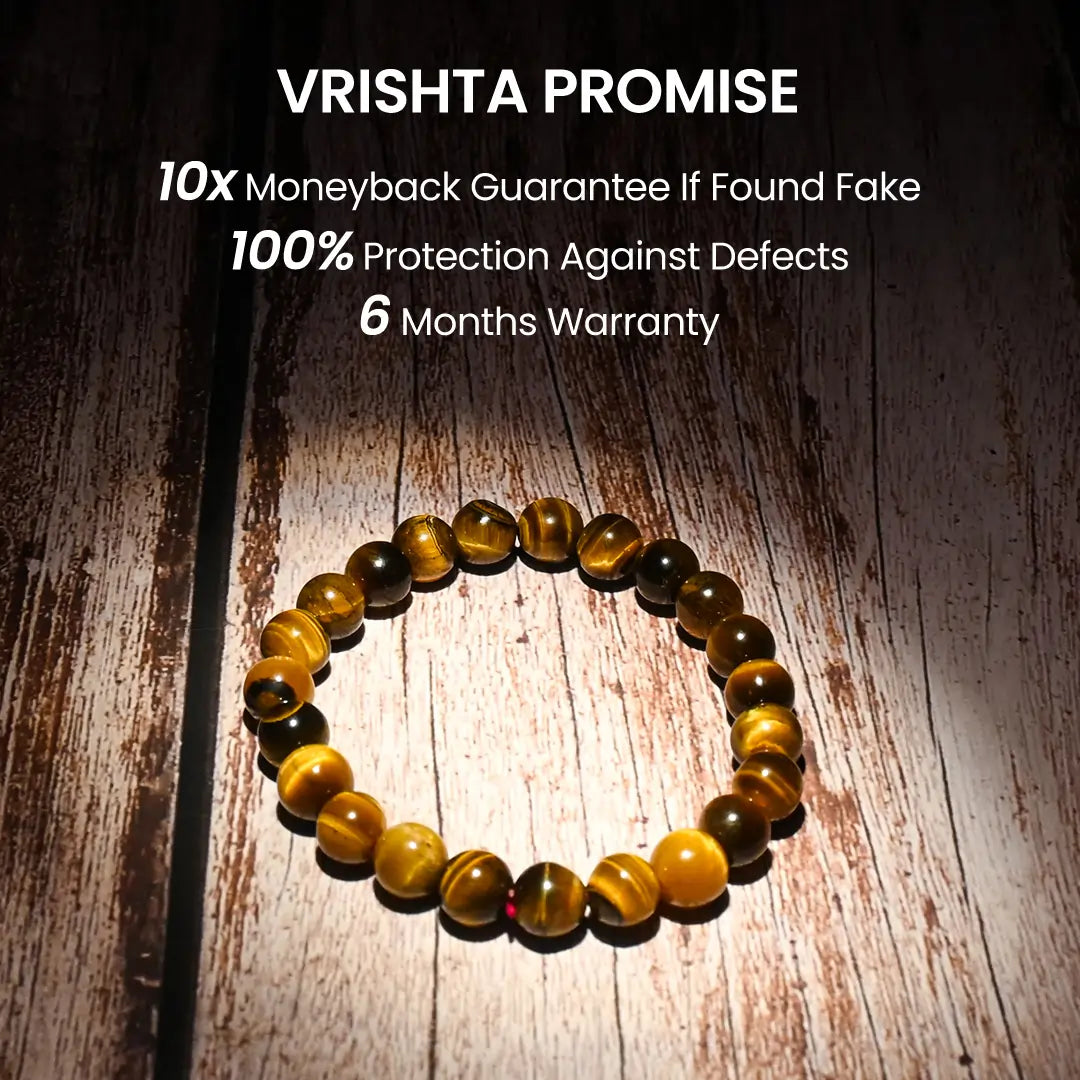 Vrishta Certified & Activated Tiger Eye Bracelet