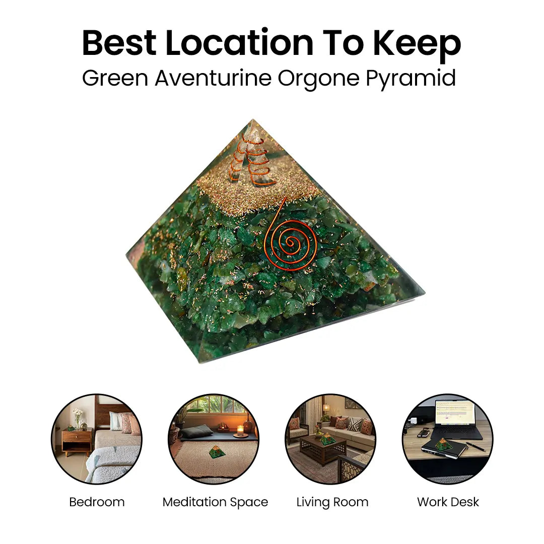 Vrishta Green Aventurine Pyramid