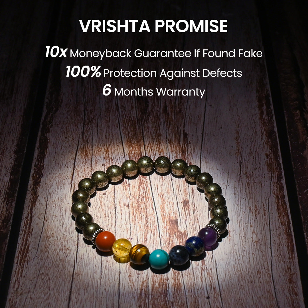 7 Chakra - Pyrite Bracelet