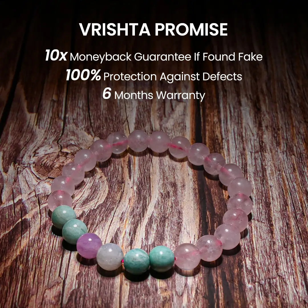 Vrishta Guarantee on Love Confession Bracelet with authenticity, warranty, and trust promise