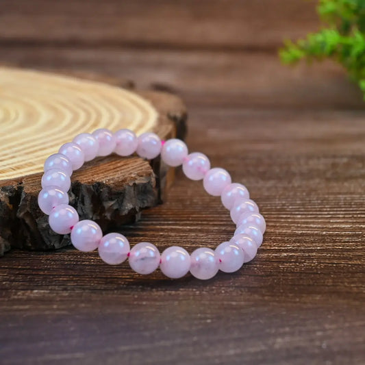 Certified & Activated Vrishta Rose Quartz Bracelet for Love, Peace & Compassion