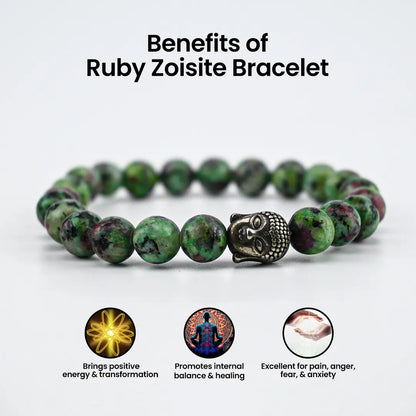 Vrishta Ruby Zoisite Bracelet