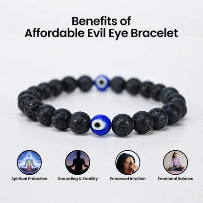 Affordable Evil Eye Bracelet for spiritual protection, emotional balance, and intuition.