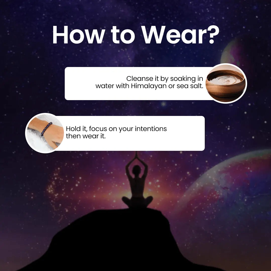 Guidance on how to wear Vrishta Amethyst Bracelet for maximum effects