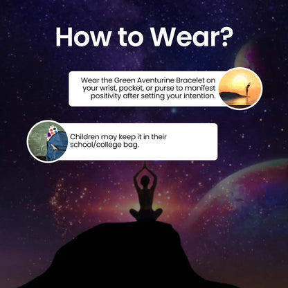 Guidance on how to wear Vrishta Green Aventurine Bracelet for maximum effects