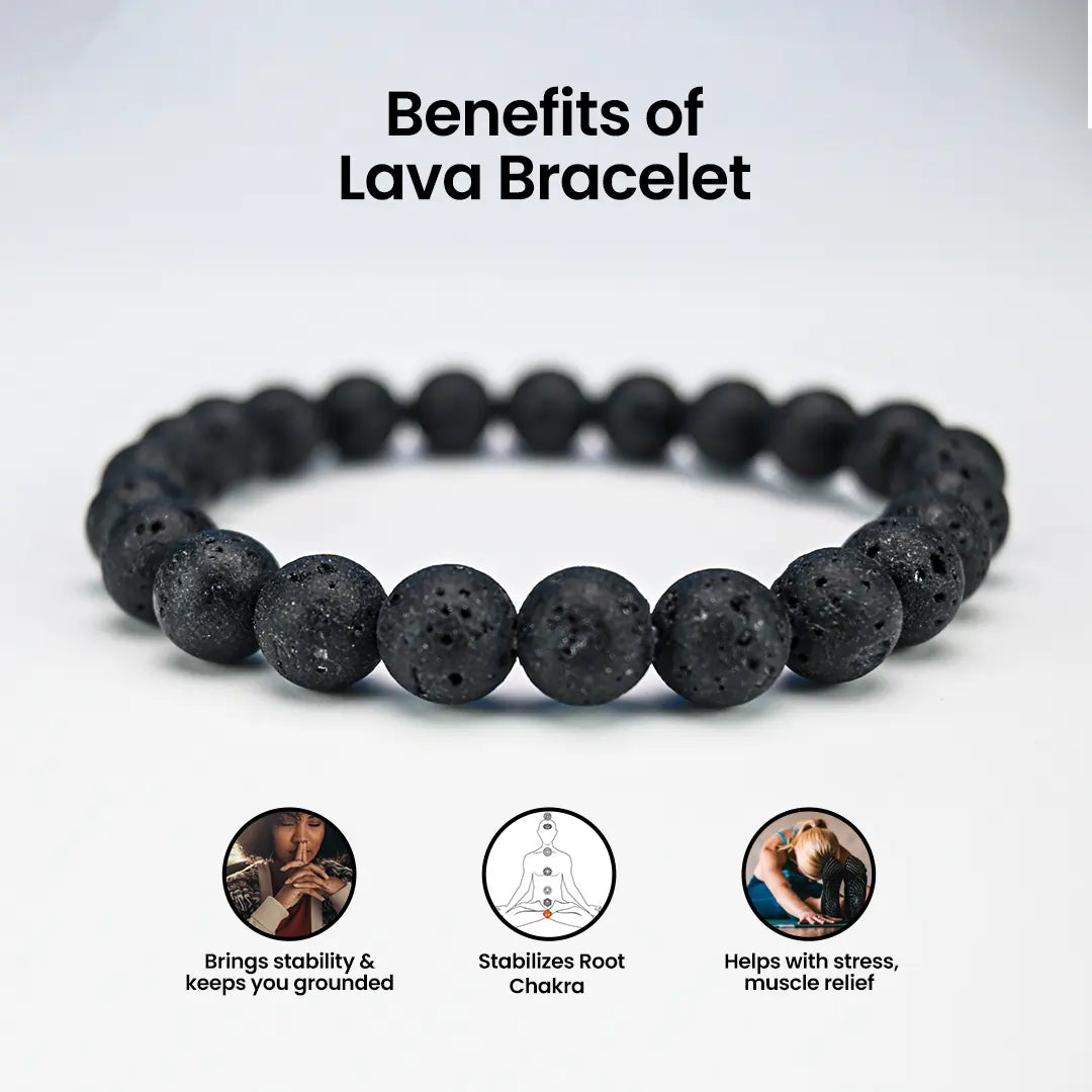 Vrishta Lava Bracelet for grounding, emotional stability, and stabilize root chakra