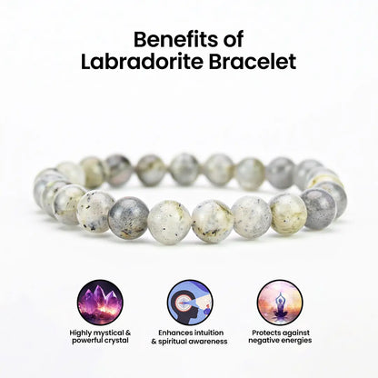 Vrishta Affordable Labradorite Bracelet promoting intuition and spiritual awareness