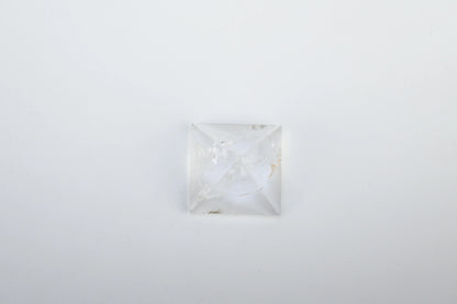 Vrishta Small Clear Quartz Pyramid displayed on white background