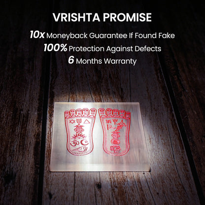 Lakshmi Paduka Selenite Charging Plate