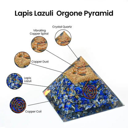 Vrishta Lapis Lazuli Organ Pyramid 90 MM Pyramid