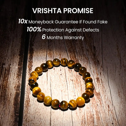 Vrishta Certified & Activated Tiger Eye Bracelet