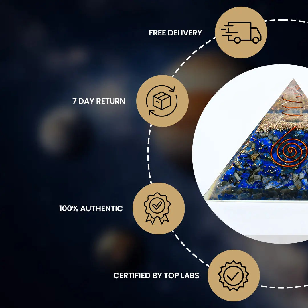 Vrishta Lapis Lazuli Organ Pyramid 90 MM Pyramid
