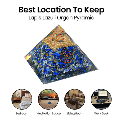 Vrishta Lapis Lazuli Organ Pyramid 90 MM Pyramid