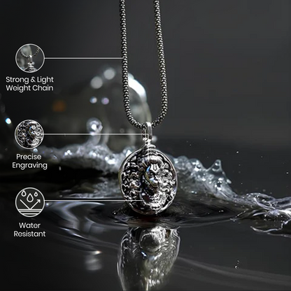 Vrishta Veer Hanuman Sterling Silver Coated Chain Pendant