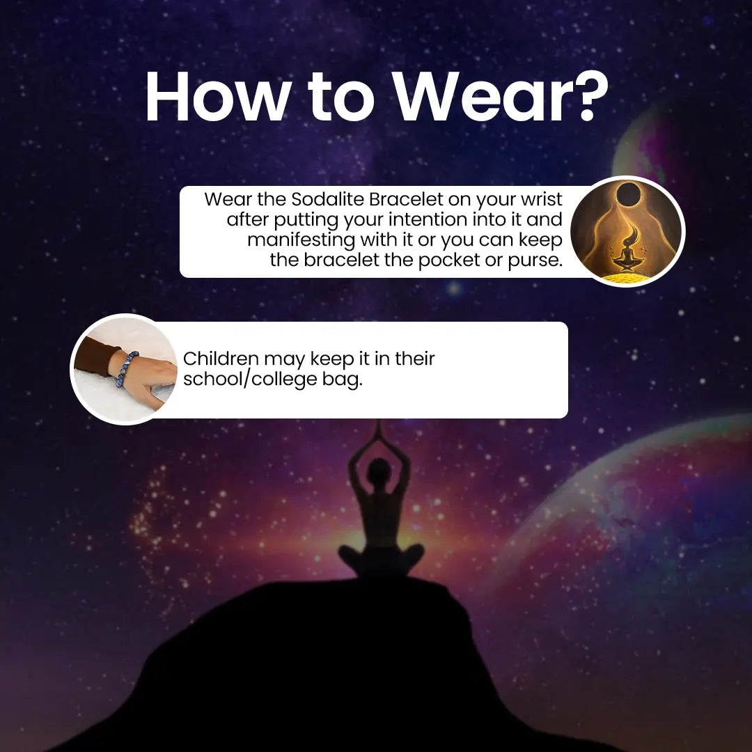 Guidance on how to wear Vrishta Sodalite Bracelet for maximum effects