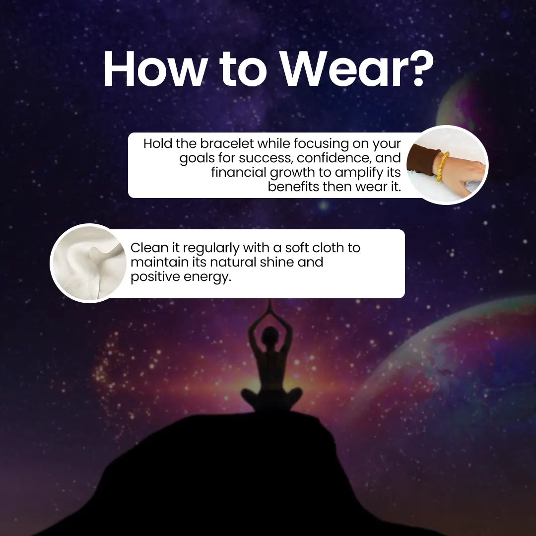 Guidance on how to wear Vrishta Citrine Bracelet for maximum effects