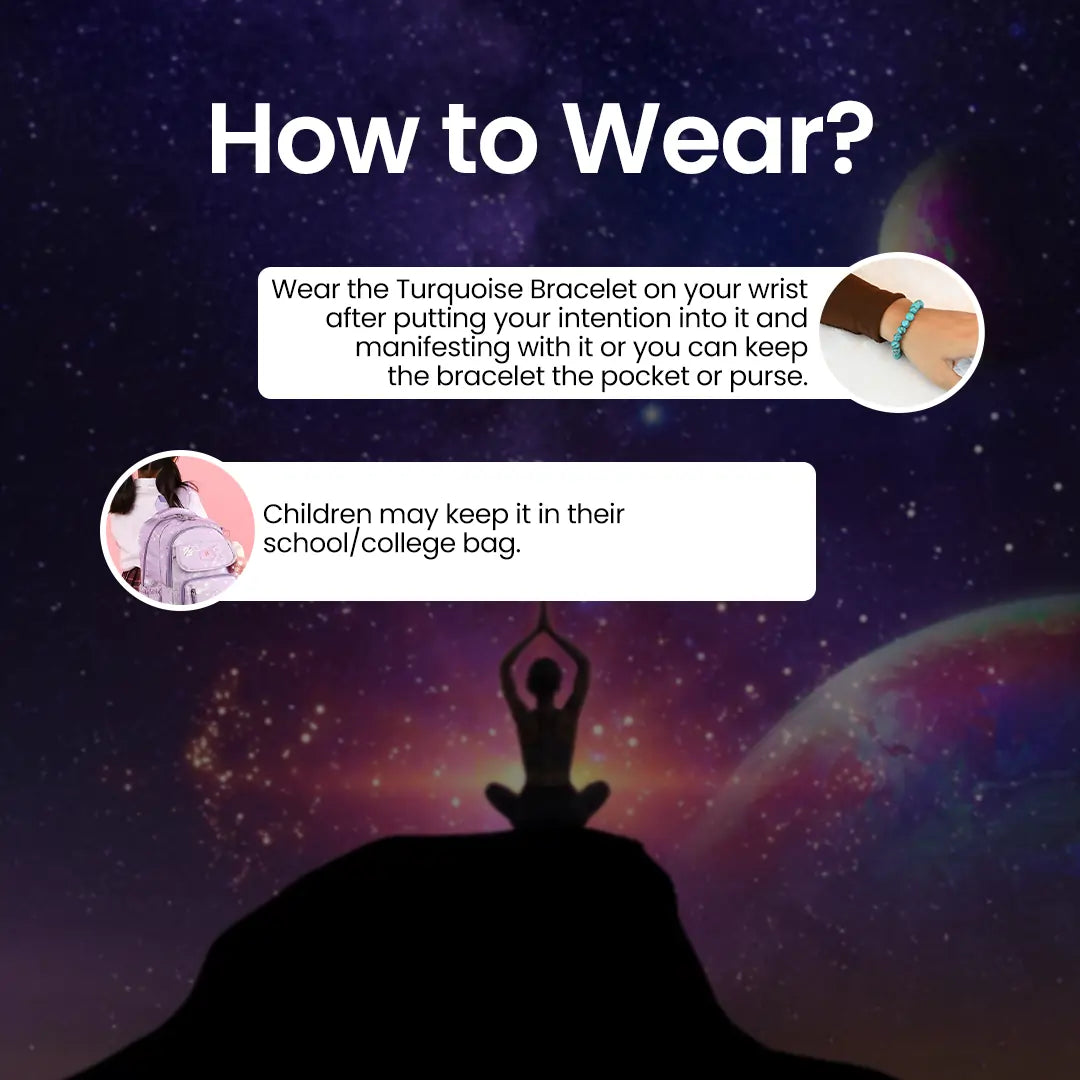 Guidance on how to wear Vrishta Turquoise Bracelet for maximum effects