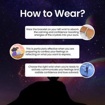 How to wear the Vrishta Love Confession Bracelet to attract love and strengthen relationships