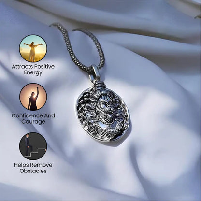 Benefits of wearing Vrishta Veer Hanuman Sterling Silver Coated Chain Pendant