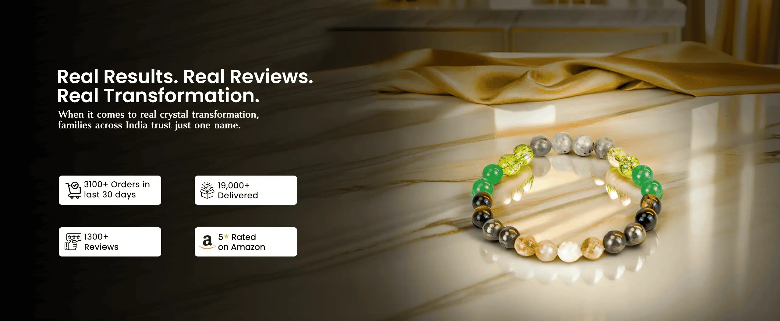 Vrishta Real Crystal Bracelet Trusted by Thousands for Real Results Reviews